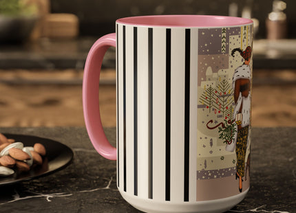 Wrapped in Elegance Colorful Mugs (11oz, 15oz)