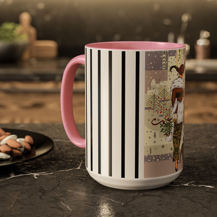 Wrapped in Elegance Colorful Mugs (11oz, 15oz)