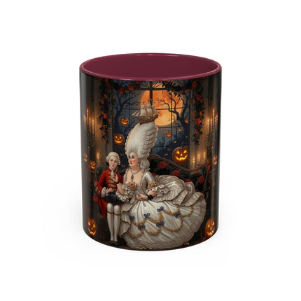 🌙🎃 The Moonlit Pumpkin Parlor Colorful Mug – Elegant Halloween Charm