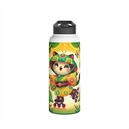 Firefly Dance on Wheels Stainless Steel Water Bottle, Standard Lid