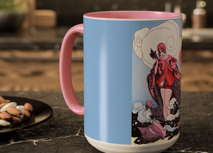 Goddess of the Swirling Sea Colorful Mugs (11oz, 15oz)