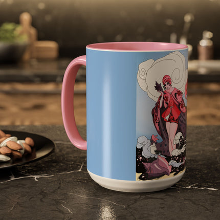 Goddess of the Swirling Sea Colorful Mugs (11oz, 15oz)