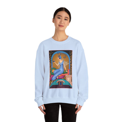 September & Sapphire (from the Gem Series) by Sofia Chiostri Heavy Blend™ Crewneck Sweatshirt