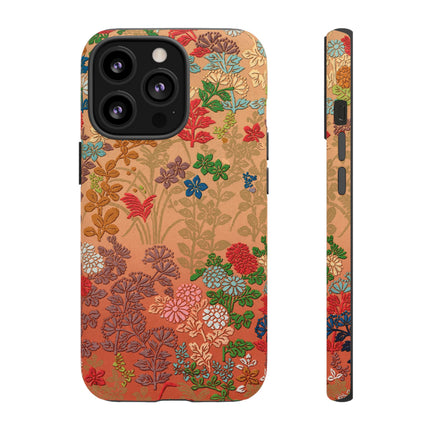 Ornamental Japanese Flower Pattern Phone Cases