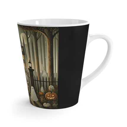 Ghostly Welcome – A Halloween Night Latte Mug