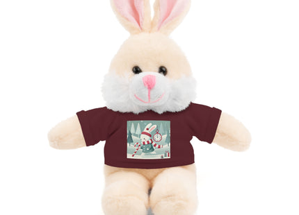 Candy Cane Timekeeper Bunny Stuffed Animals with Tee