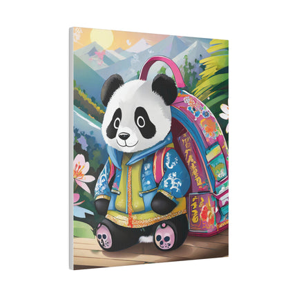Baby Panda Matte Canvas, Stretched, 0.75"