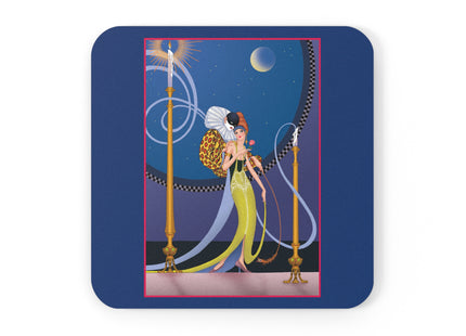 Smoke and Secrets Cork Back Coaster