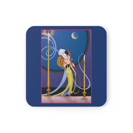 Smoke and Secrets Cork Back Coaster
