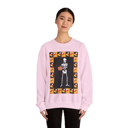 Candy Corn Skeleton Unisex Heavy Blend™ Crewneck Sweatshirt