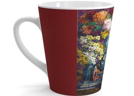 Fish, Fruits, and Flowers by Kathryn E. Cherry Latte Mug