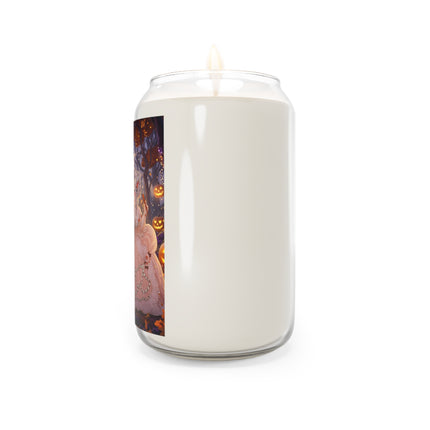 🎃🌙 The Midnight Court Of Pumpkin Grove Scented Soy Candle – Elegant Halloween Masquerade