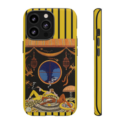 Falbalas et fanfreluches La paresse (Laziness) by George Barbier Phone Cases