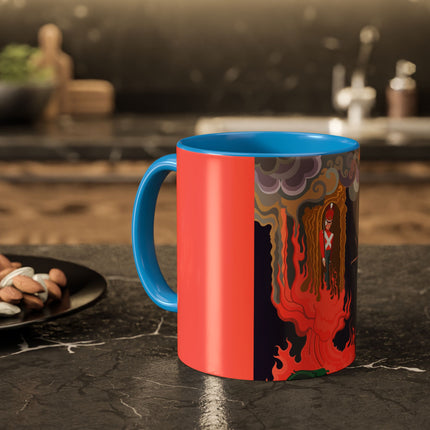 The Firebird's Awakening Colorful Mug (11oz, 15oz) – Ballet Fantasy, Mythic Fire & Art Deco Drama