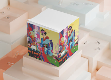 A Timeless Journey by Umberto Brunelleschi Note Cube
