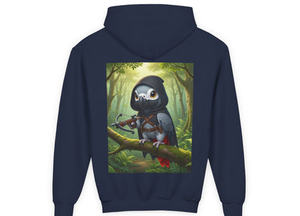 The African Grey Sentinel Youth Heavy Blend Hooded Sweatshirt