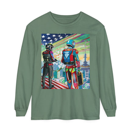 NSA Cyber Punk Computer Hacking Team Long Sleeve T-Shirt