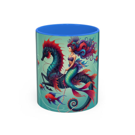 Mermaid & Sea Dragon Mug – Ocean Guardian & Mythic Beauty