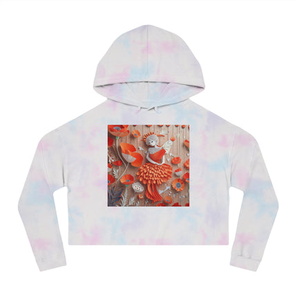Poppy Fairy Women’s Cropped Hooded Sweatshirt