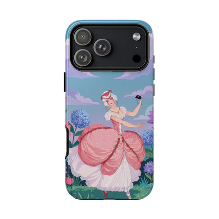 🎭🌸 The Lady Of The Secret Masquerade Phone Case – Art Deco Garden Fantasy