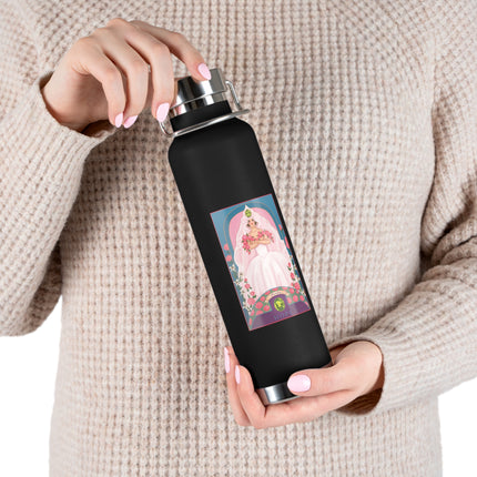 August & Peridot (from the Gem Series) by Sofia Chiostri Copper Vacuum Insulated Bottle, 22oz