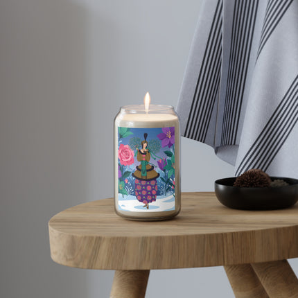 🌹❄️ The Holly Rose Of Winter Scented Soy Candle – Art Deco Christmas Garden