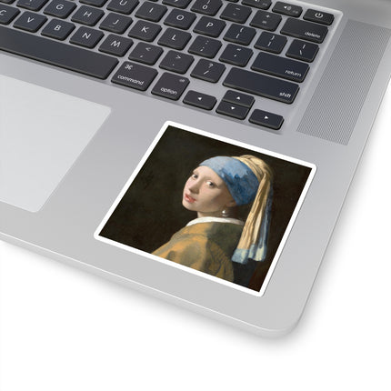 Girl with a Pearl Earring by Johannes Vermeer Kiss-Cut Stickers (4 Sizes)