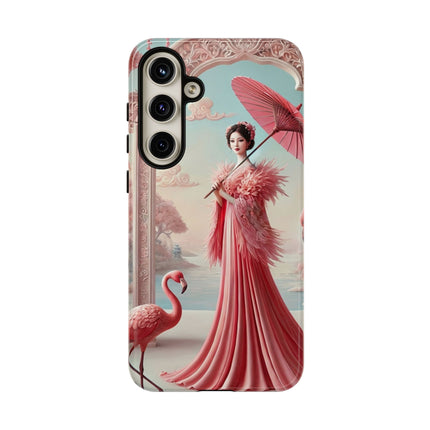 Petals, Porcelain, and Flamingos Phone Cases