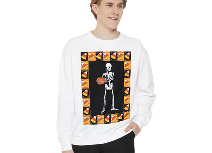 Candy Corn Skeleton Unisex Garment-Dyed Sweatshirt