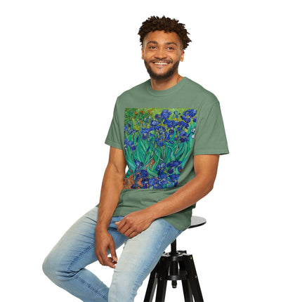 Irises by Van Gogh Unisex Garment-Dyed T-shirt