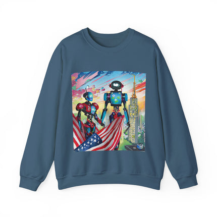 High Fashion Cyberpunk CIA Robots Unisex Heavy Blend™ Crewneck Sweatshirt