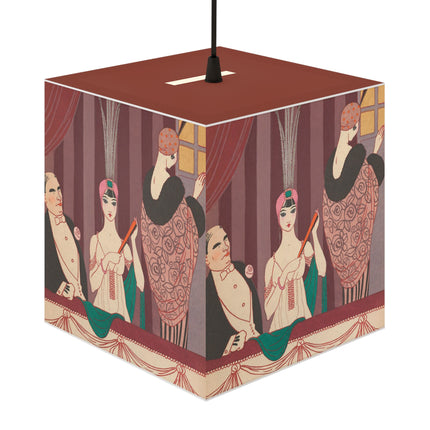 La Loge by George Barbier Light Cube Lamp