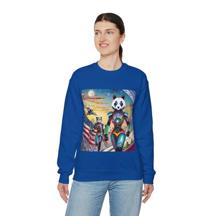Cyber Punk Robots Unisex Heavy Blend™ Crewneck Sweatshirt