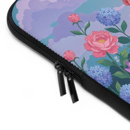 🌸🎭 The Rose Garden Masquerade Laptop Sleeve – Art Deco Floral Elegance