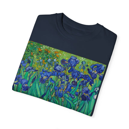 Irises by Van Gogh Unisex Garment-Dyed T-shirt