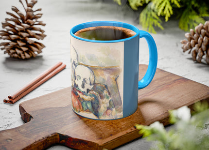 The Three Skulls by Paul Cézanne Colorful Mugs (11oz, 15oz)