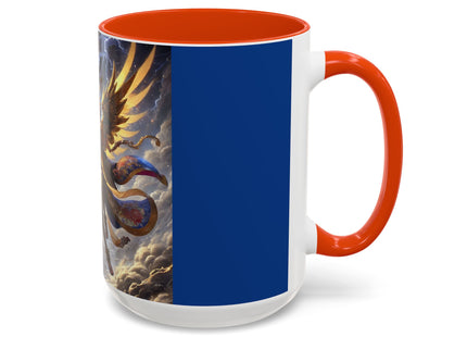 Valkyrie Descending Through Storm Colorful Mugs (11oz, 15oz)
