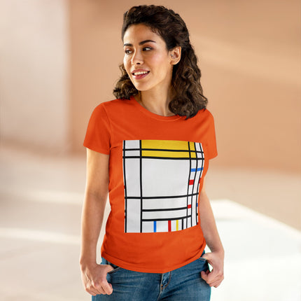 Place de la Concorde by Piet Mondrian Women's Midweight Cotton Tee