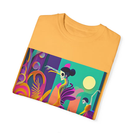 Dance of the Skeleton Ballerinas Unisex Garment-Dyed T-shirt
