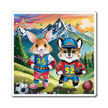 Animal Athletes Magnets (3 Sizes)
