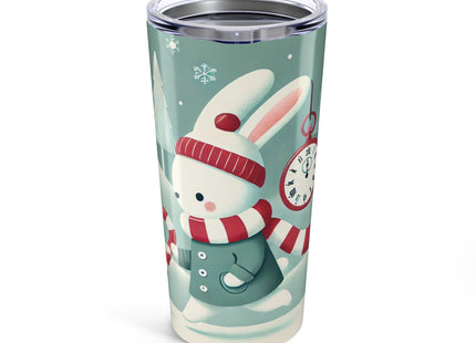 Candy Cane Timekeeper Bunny Tumbler 20oz