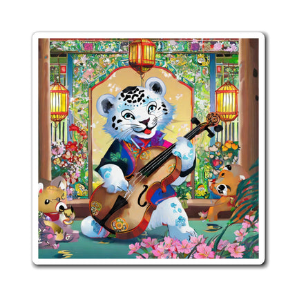 Melodies of the Snow Lion Cub Magnet (3 Sizes)