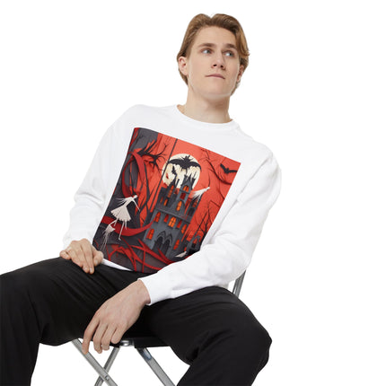 Halloween Night Scene Unisex Garment-Dyed Sweatshirt