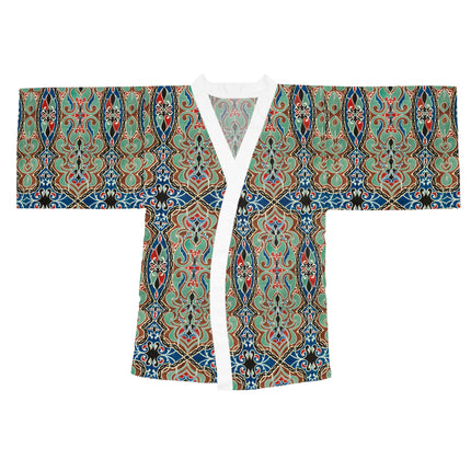 Arabian Ornament by Elizabeth A. Nedwill Long Sleeve Kimono Robe (AOP)