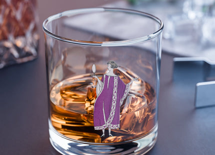 Jamais prêtes! (Never Ready!) by Charles Martin Rocks Glass, 10oz