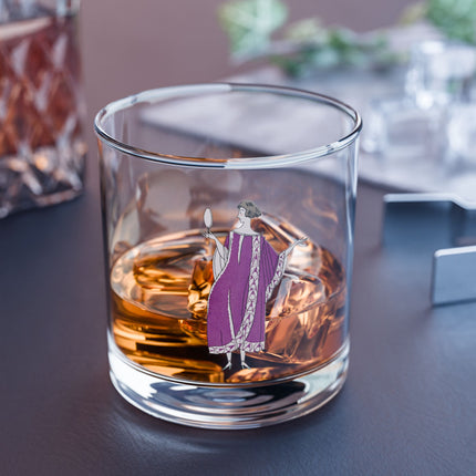 Jamais prêtes! (Never Ready!) by Charles Martin Rocks Glass, 10oz