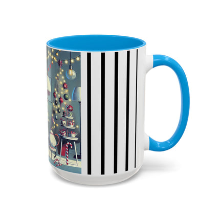 Whimsical Christmas Tea Party Colorful Mugs (11oz, 15oz)