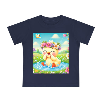 Springtime Splash Duckling Baby T-Shirt – Joyful Moments & Sunny Spring Days