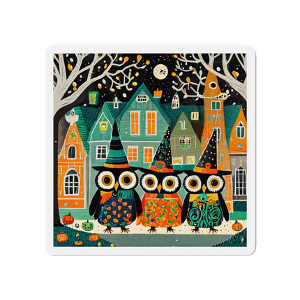 Night of the Trick-or-Treating Owlets Die-Cut Magnets (5 Sizes)
