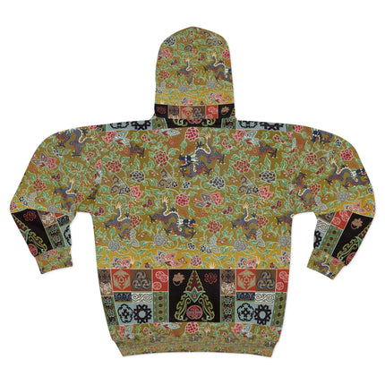Chinois et Japonais 2 by Auguste Racinet Zip Hoodies (AOP)